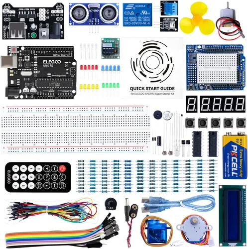 Súper kit de iniciación Proyecto Uno Elegoo con tutorial para Arduino