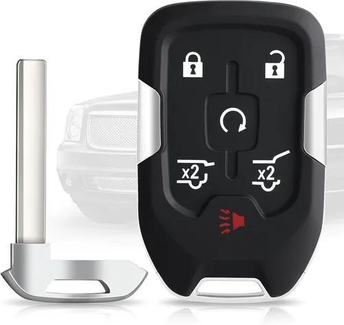 Vista 11 de Llavero de repuesto para GMC Acadia 2017-2020, para GMC Terrain 2018-2020 entrada sin llave con arranque remoto, carcasa de 5 botones, funda