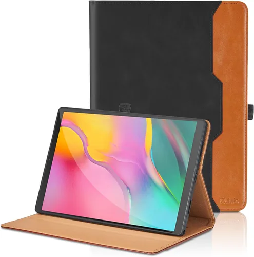 Vista 44 de Funda para Samsung Galaxy Tab A7 de 10,4 pulgadas 2020 (SM-T500/T505/T507) - Funda de piel sintética con función atril y bolsillo, función de Azul