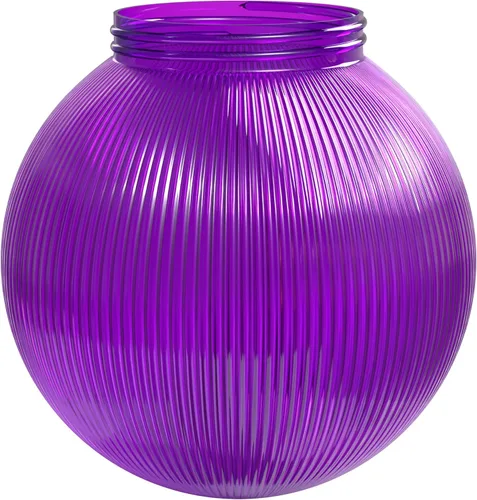 Vista 21 de KASTLITE Cubierta de bombilla de globo de 6 pulgadas con cuello roscado de 3.25 pulgadas, repuesto de plástico acrílico para pantallas de techo