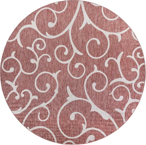 Vista 44 de Rugs.com Outdoor Botanical Collection - Alfombra de tejido plano azul de 2 x 6 pies, perfecta para pasillos y entradas