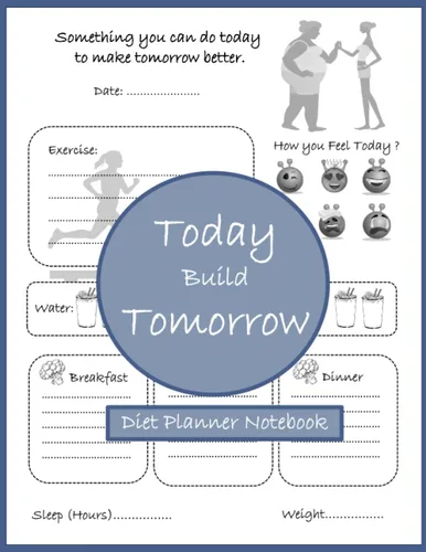 Today Build Tomorrow Weight Loss Journal for Women 12-Week Weight Loss Journal - Fun & Interactive Food & Fitness Planner for Weight Loss and Diet
