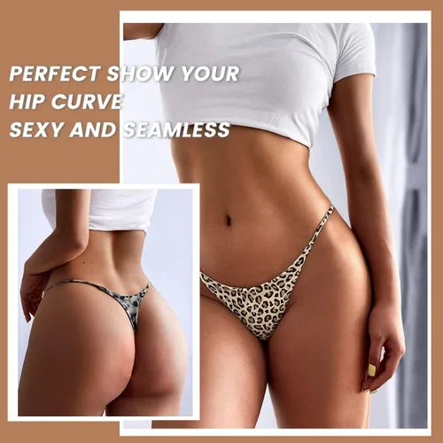 Vista 3 de Women Underwear Cotton Thongs 5 Pack T Back See Through G-Strings Sexy Lace Breathable Bikini Panties Teens Underwear