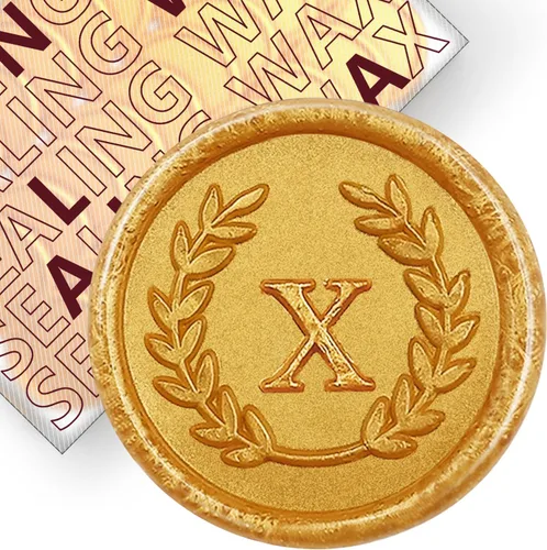 Vista 48 de 50 calcomanías adhesivas de cera con letra S, hechas a mano, sin necesidad de sellar, rasgar y usar calcomanías de cera para invitaciones de boda