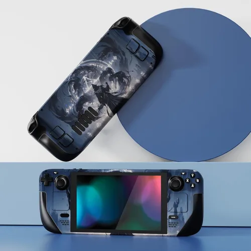 Vista 4 de PlayVital Full Set Protective Skin Decal for Steam Deck LCD, Custom Stickers Vinyl Cover for Steam Deck OLED - Runecaster