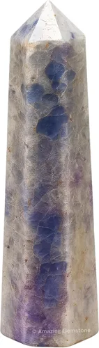 Vista 115 de Amazing Gemstone Torres de cristal de pirita, obelisco de punta de cristal curativo natural para curación de reiki y rejilla de cristal