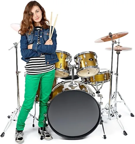 Vista 5 de AUGSHY 3 pares de baquetas de madera 5A con bolsa de transporte, baquetas de arce natural para práctica, juego de baquetas de grabación