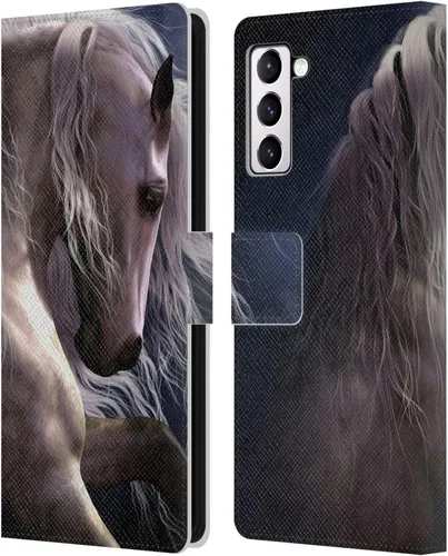 Vista 133 de Head Case Designs Officially Licensed Laurie Prindle A Morgan Christmas Western Stallion Leather Wallet Case Compatible with Samsung Galaxy A07 4G