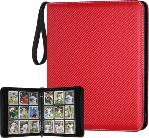 Vista 13 de GERMUN Carpeta Mini de Tarjetas de 1 Bolsillo, Carpeta de Tarjetas Coleccionables de 80 Bolsillos, Álbum Pequeño Premium de Colección de Tarjetas