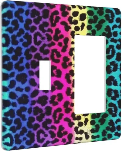 Vista 53 de Placa de Interruptor de Luz Azul de 1 Gang, Placa de Pared Decorativa de Palanca Individual, Cubierta de Placa de Pared de Palanca, Placa Frontal