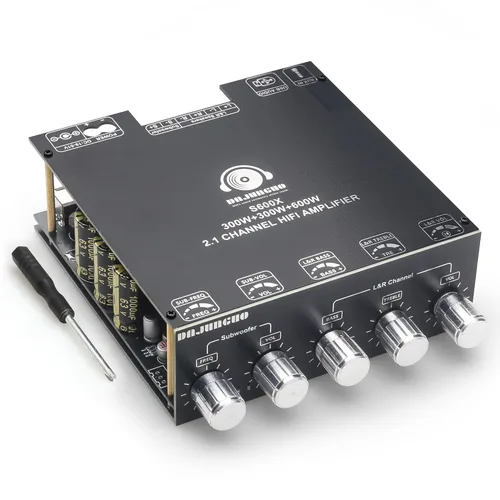 Vista 8 de Placa de Amplificador de Potencia S600X-W Bluetooth 5.2 TPA3255 Chip con Subwoofer 2.1 Canal 300W×2+600W (S600X-W)