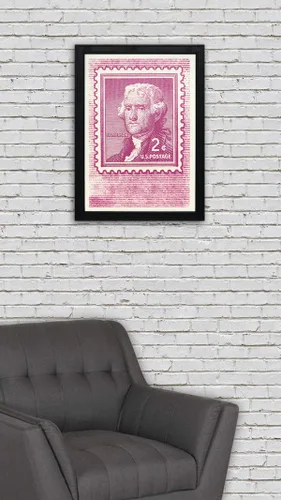 Vista 4 de Shafer shop - great thomas jefferson stamp collector - gift for national independence, personal spiritual freedom & loyalty - fit in office