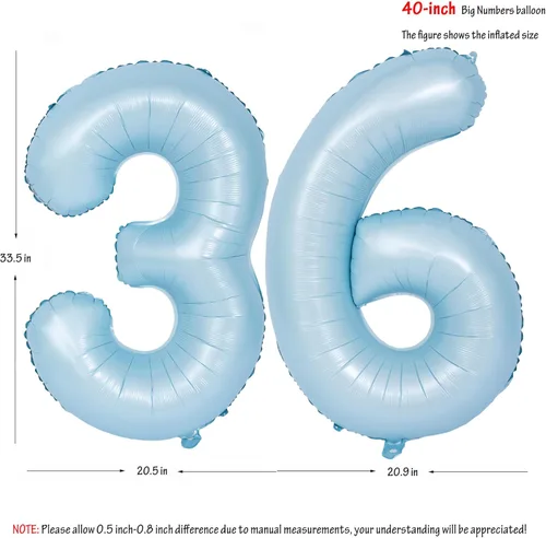Vista 277 de Globos de 40 pulgadas con números de caramelo, papel de aluminio de helio, globos de látex de Mylar para fiesta de cumpleaños, decoración digital 0