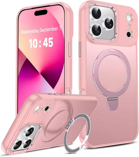 Vista 31 de LeYi Funda para iPhone 11 para MagSafe con soporte magnético, color negro