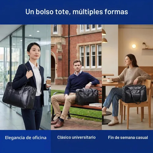 jojofuny Bolso de hombro japonés, bolso de piel sintética para computadora