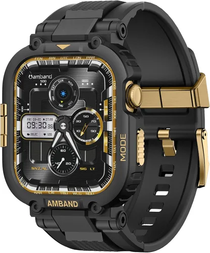Vista 31 de amBand Compatible con Apple Watch Series 9/8/7/6/5/4 & SE 3/2/1 Correa de 41mm/40mm para Hombres, Caja M1 Deportiva y Resistente con Correa
