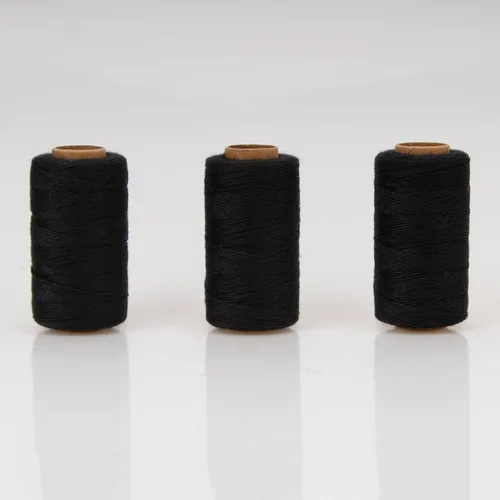 Vista 5 de Lusecarl Hilo de Poliéster 110 Yardas Cada Carrete para Extensiones de Cabello 3 Rollos Hilos de Tejido de Cabello para Costura a Mano, Extensiones