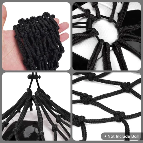 Vista 4 de Soccer Kick Trainer 2 Psc with Return Net - Football Training Equipment for Boys & Girls - Practice Gear Compatible with Size 3 4 5 Balls