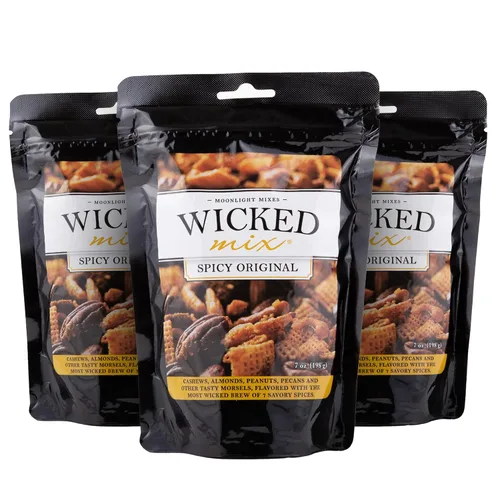Wicked Mix Mezcla de Aperitivos con Frutos Secos Mixtos - Aperitivos Dulces y Salados Mezcla de Frutos Secos Paquetes de Aperitivos con Almendras,