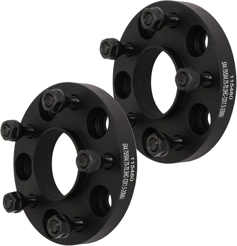 ROADFAR Separadores de rueda centrados de 5 lengüetas de 0.787 in de grosor, 5 x 4.75, 0.197 x 4.750 in, pernos de 12 x 1.5 de 2.768 in, compatibles