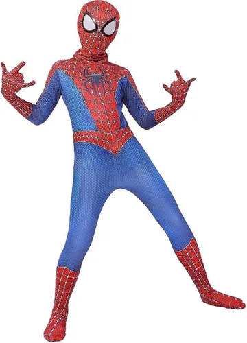 Vista 4 de Disfraz de superhéroe para niños, estilo 3D, traje de cosplay de Halloween
