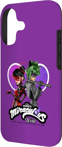 Vista 2 de Miraculous Ladybug Cat Noir Tales of Shadybug and Claw Noir - Carcasa para iPhone 17