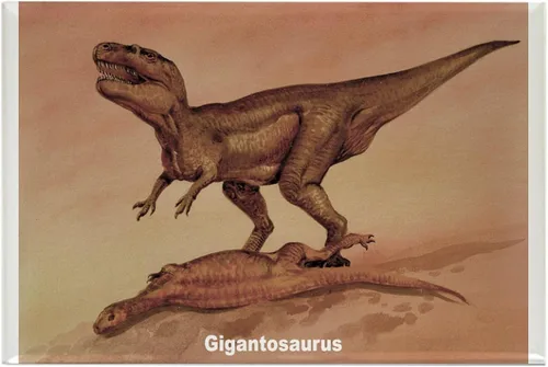 CafePress Giganotosaurus - Imán rectangular de dinosaurio, imán para refrigerador de 3 x 2 pulgadas