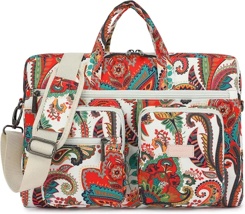 Vista 24 de Nuevo Bolso Ligero de Hombro para Laptop con Diseño de Flores chrysanthemum