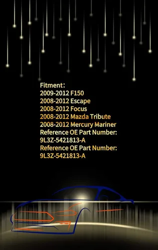 Vista 2 de Actuador de cierre de puerta delantera izquierda izquierda del lado del conductor para 2008-2012 F150 Escape Focus Mazda Tribute Mercury Mariner