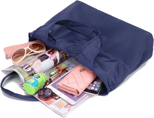 Vista 3 de ZOOEASS - Bolso grande de hombro para mujer, impermeable, multifunción, de nailon, para viaje