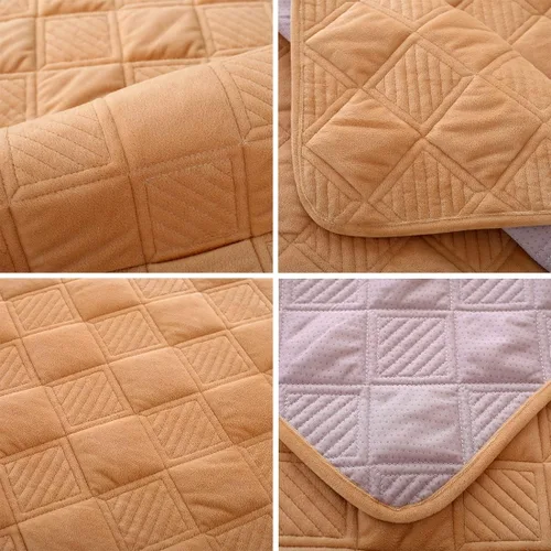 Vista 7 de vctops Funda de sofá de felpa con diamantes de terciopelo suave, funda antideslizante para sofá modular para perros, gatos y mascotas, para sofá