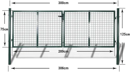 Vista 9 de Puerta moderna para valla de jardín, barrera de jardín, con sistema de bloqueo, con llave, para jardín, patio, terraza, valla de malla de jardín