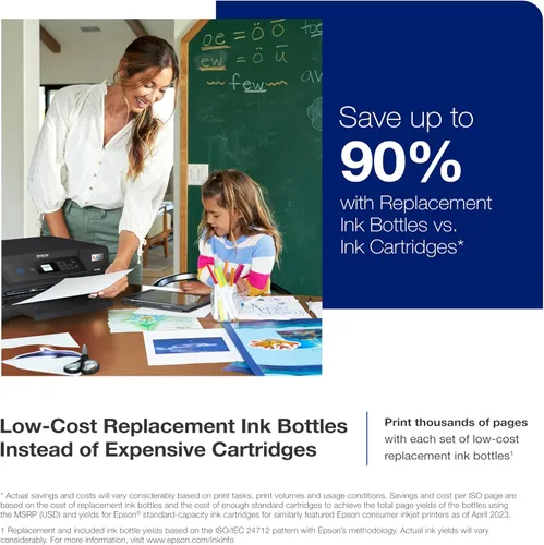 Vista 2 de Epson EcoTank ET-2850 Impresora Supertank inalámbrica a color todo en uno sin cartuchos con escaneo, copia e impresión automática de 2 caras