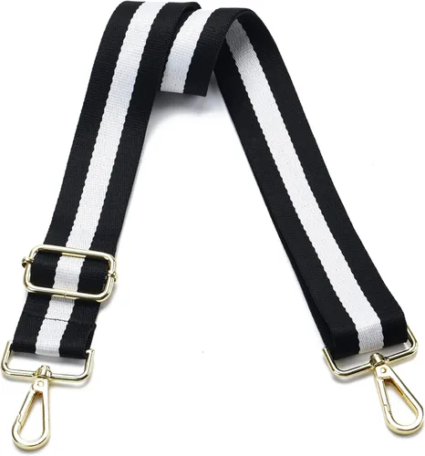 Vista 101 de Correa para bolso con herrajes dorados de repuesto, correa para bolso cruzado, correa ancha ajustable para colgar al hombro