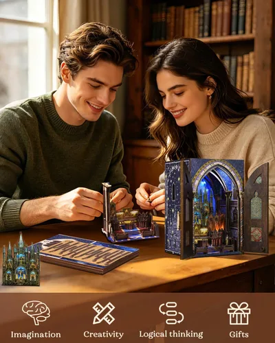 Vista 7 de Kit de rincón de libros de la basílica de Notre-Dame, casa en Duomo Di Mliano