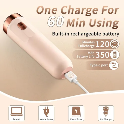 Vista 7 de 2026 Upgraded 2 in 1 Epilator for Women - Facial Epilator & Precision Trimming Head - Hair Removal Device with LED Light - Wet & Dry Use