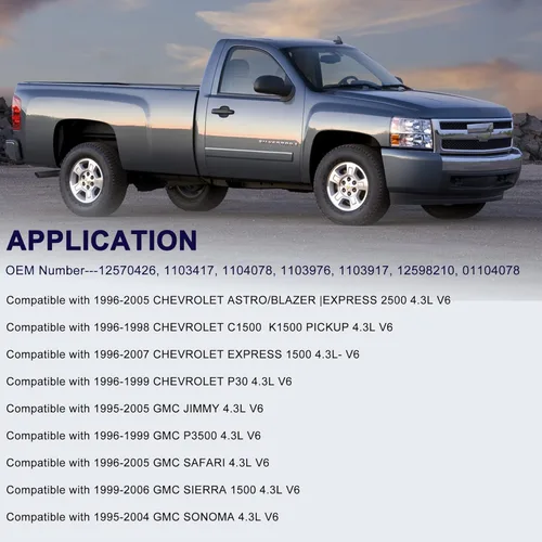 Vista 2 de MOSTPLUS Distribuidor de encendido compatible con camioneta Chevy GMC 4.3L V6 Vortec 1996-2005 12598210