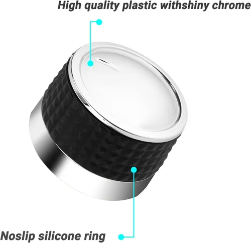 Vista 4 de only fire Pomo de control de parrilla, paquete de 2 perillas de repuesto para quemadores de gas para parrillas de gas con vástago de válvula
