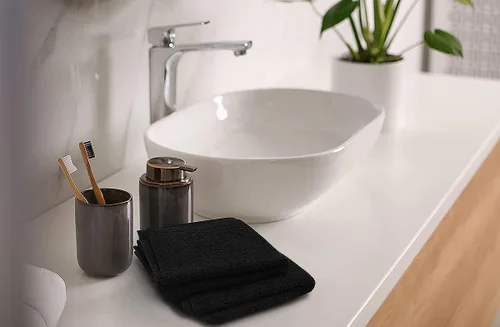 Vista 4 de Softolle Paquete de 24 paños 100 % algodón (12 x 12 pulgadas), suaves, altamente absorbentes, toallas para la cara, paños de lavado para la cara