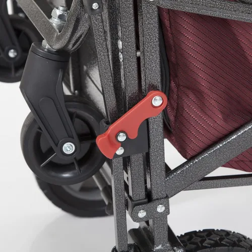 Vista 4 de MacSports Carro plegable plegable para portón trasero con remolque de carga, rojo vino