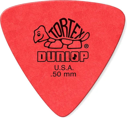 Jim Dunlop Tortex Triangle Pick .50MM - Paquete de 6