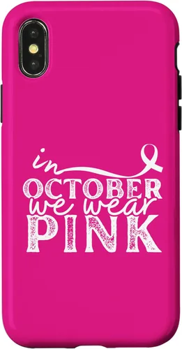 Vista 5 de iPhone 16 In October We Wear Pink Breast Cancer Awareness Graphic Case