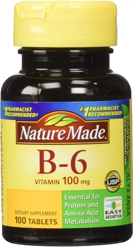 Vista 9 de Nature Made Vitamina B6 100 mg Tabs, 100 ct