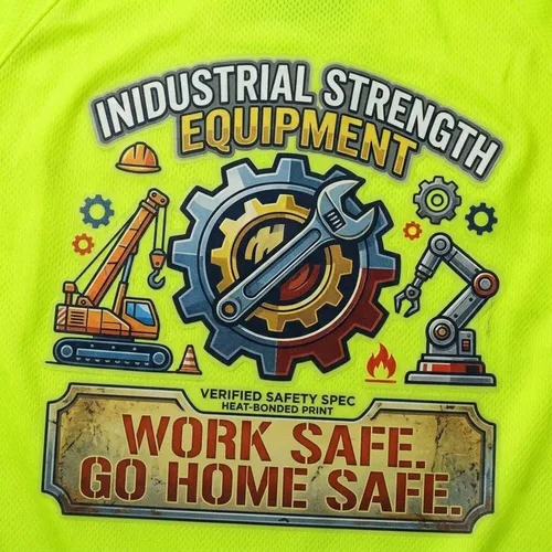 Vista 6 de Camisetas reflectantes de seguridad de alta visibilidad personalizan su logotipo