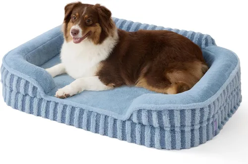 Vista 26 de LE SURE Cama Linda para Perros Pequeños, Camas Ortopédicas Impermeables para Mascotas Pequeñas con Lados, Sofá de Espuma de Huevera con Fondo
