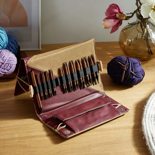 Vista 6 de KnitPro Ginger Regal - Set de agujas intercambiables de 10 cm 11 tamaños de EE. UU. (4 a 17)