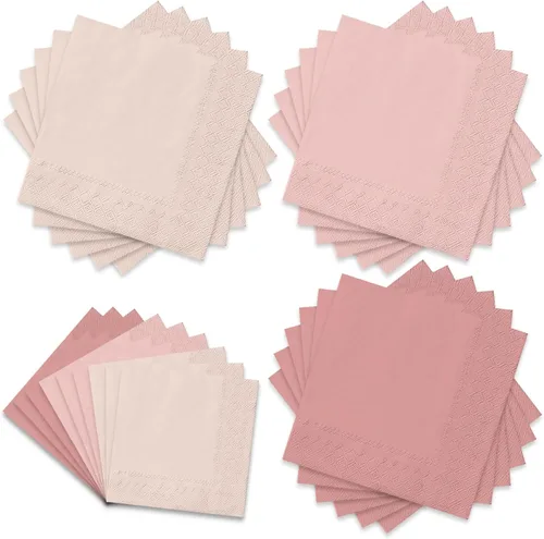 Vista 11 de Whaline Paquete de 150 Servilletas de Papel Azules de 6.5 x 6.5 Pulgadas, 3 Colores, Servilletas de Almuerzo con Temática Azul, Servilletas de Papel