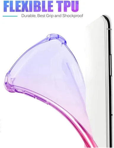 Vista 4 de Funda para Galaxy A54, Samsung A54 5G SM-A546U linda funda para niñas y mujeres, degradado, delgada, antiarañazos, funda protectora de TPU suave a