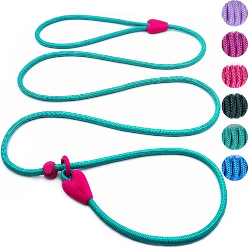 Vista 7 de Correa Deslizante Sin Tirones para Perros, Correas Deslizantes para Perros, Correa para Cachorros de 5 Pies, Correa Deslizante para Perros, Correa