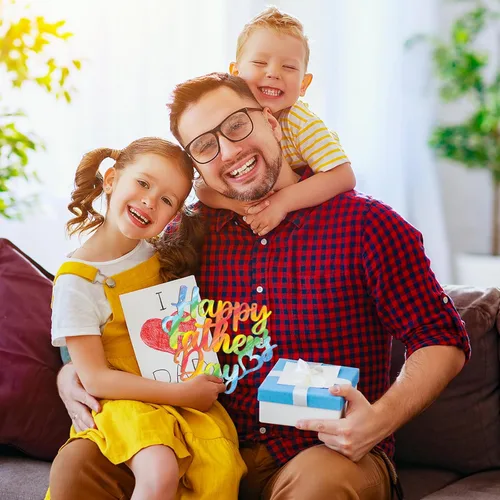 Vista 176 de Adornos de Letras de Madera PAPÁ para Pintar de 7 Pulgadas, Tamaño Grande, Recorte de Papi de Madera para el Día del Padre, DIY en Blanco, Madera
